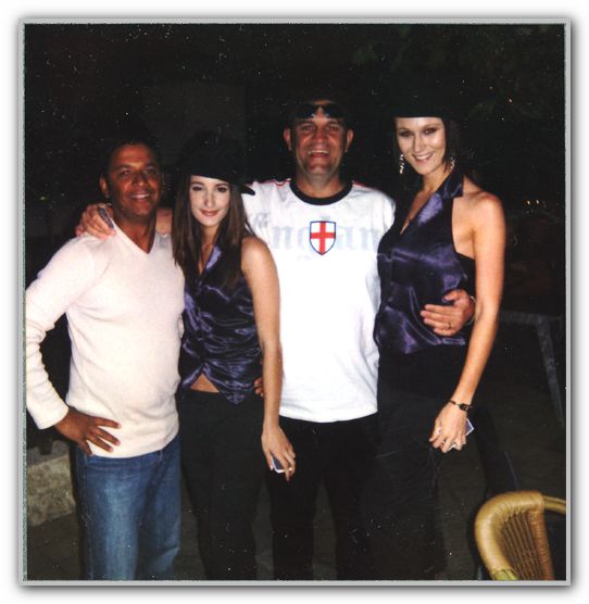 DJ & Cousin Steve with two drink waiters